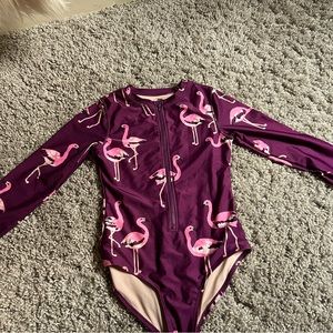 Tea one piece/rash guard girls size 12.